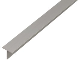 ALBERTS T-Profil Aluminium Silber