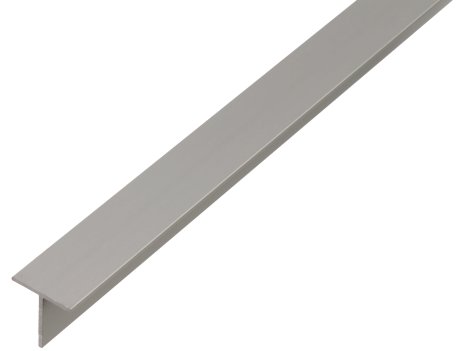 ALBERTS T-Profil Aluminium Silber 1 m, 15x15x1,5 mm