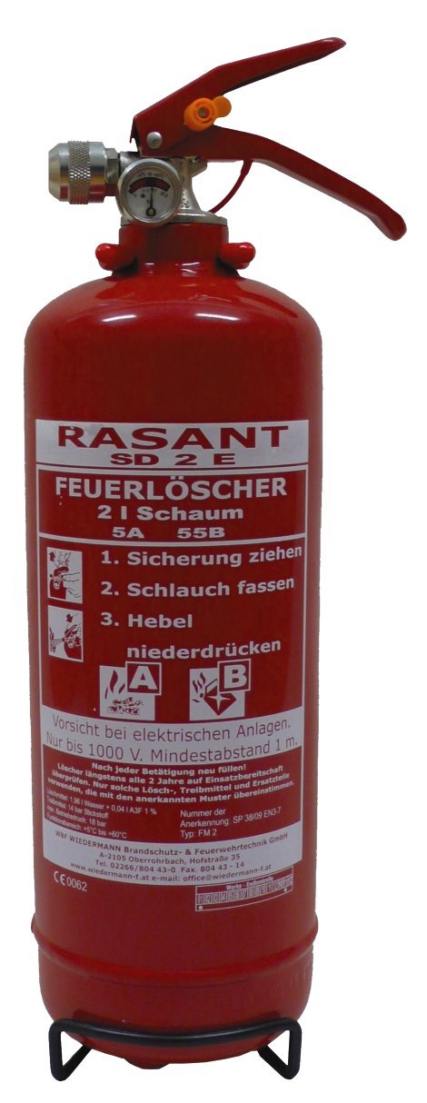 WBF Feuer-Schaumlöscher SD 2 l
