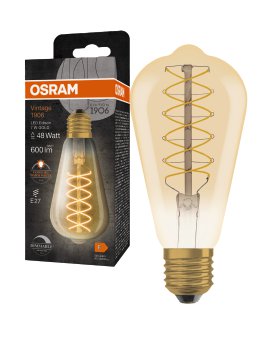 OSRAM LED-Edison 1906 D Filamentment GD E27 7W Warmweiß