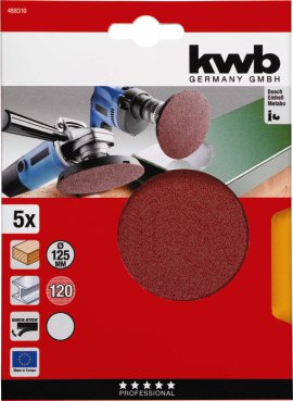 KWB Klett-Haftscheibe ungelocht K120 Ø 125 mm