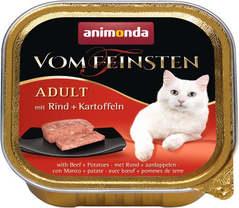 ANIMONDA Katzennassfutter Vom Feinsten Adult mit Rind und Kartoffeln 100 g