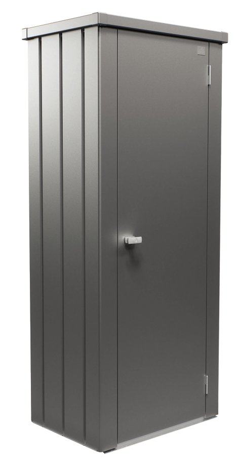 BIOHORT Terrassenschrank Julia High Quarzgrau-Metallic M