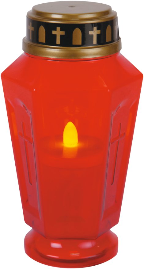 LIENBACHER LED-Memorialgrablicht Rot 155 mm
