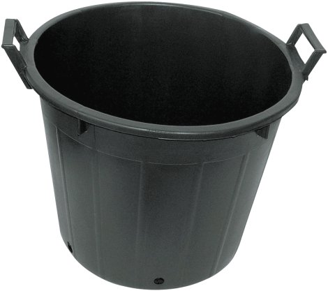 LIENBACHER Pflanztopf Vaso Cultistop mit Griff Schwarz 45 l