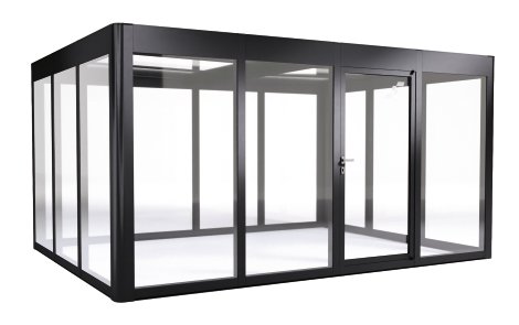 SUNELEMENTS Gewächshaus Sundgarden Infinity 4.3 Anthrazit Metallic 6 mm