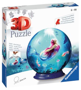 RAVENSBURGER Puzzle-Ball Bezaubernde Meerjungfrauen