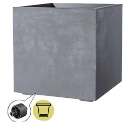 DEROMA Pflanztopf Millennium Aschgrau 49 cm