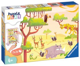 RAVENSBURGER Puzzle & Play Safari-Zeit