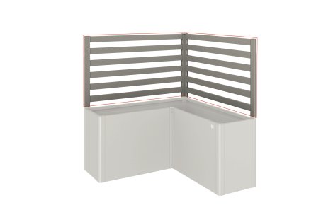 BIOHORT Rankgitter für L-Form L150, Quarzgrau-Metallic 2 Stk.