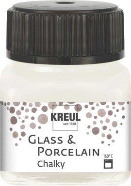 KREUL Malfarbe Glass & Porcelain Chalky White Cotton 20 ml