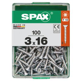 SPAX Schraube Senkkopf TRX 3,0x16 mm M 100 Stk.