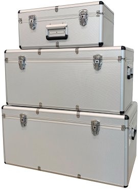 ALUTEC Mehrzweckboxen-Set Silber 3-tlg.