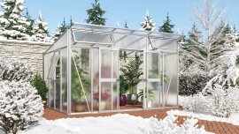 VITAVIA Gewächshaus Aura HKP 10 mm Weiß