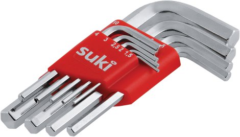 SUKI ISK-Stiftschlüsselset+Gelenk 1,5-10 mm 9 Stk.