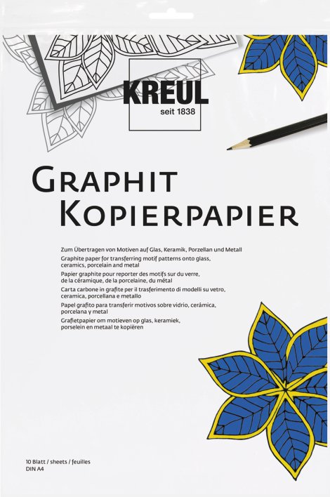 KREUL Kopierpapier Graphit 21x30 cm 10 Blatt