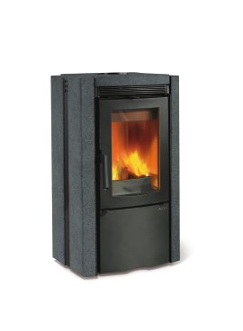 LA NORDICA Kaminofen Ester (Verkleidung: Naturstein Vulcan)