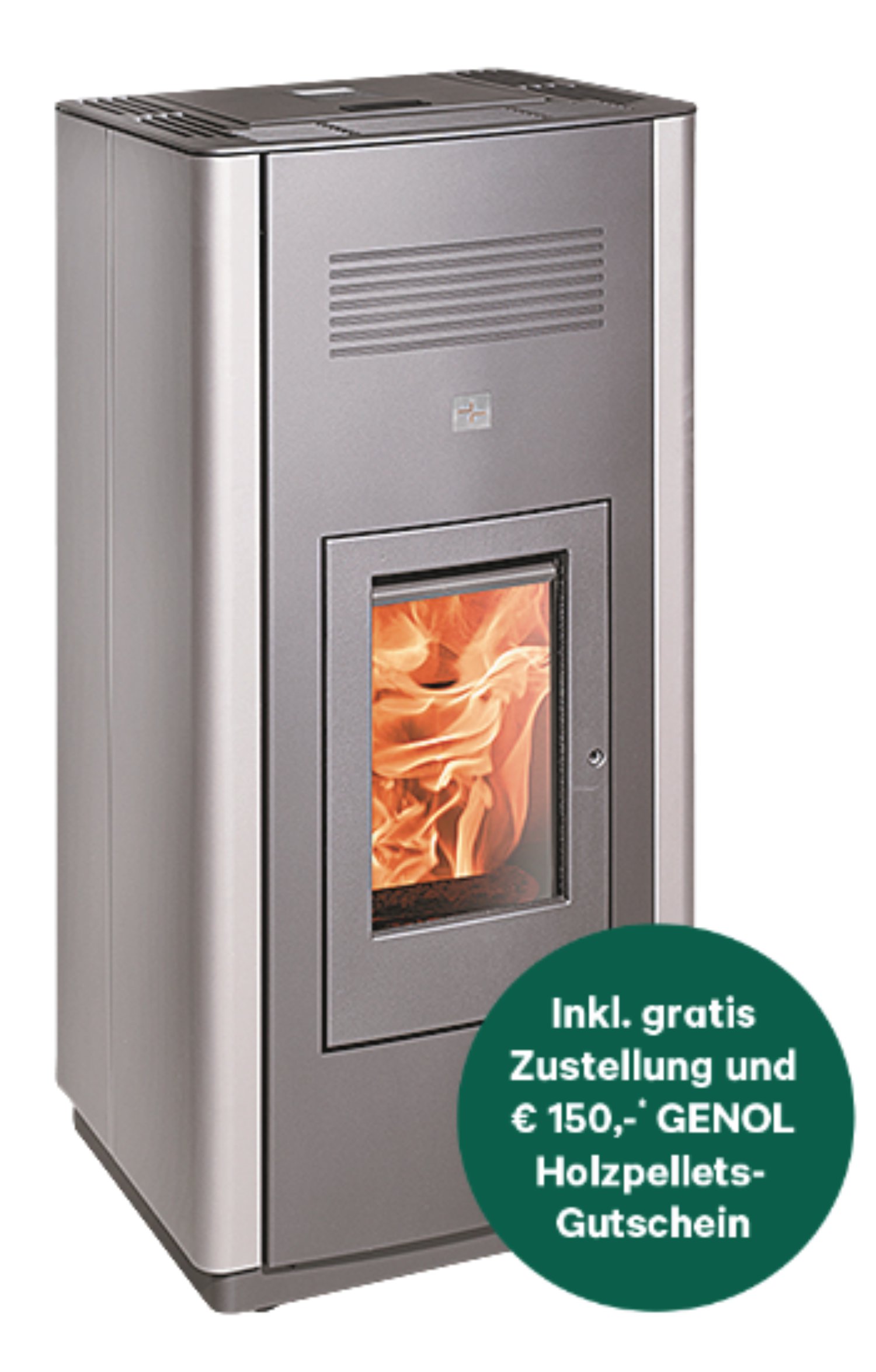 HAAS+SOHN Pelletofen Pelletto 434.08 Wlan Anthrazit/Grau GS