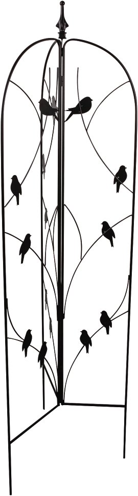 WINDHAGER Rankgitter BIRD - faltbar 154x39 cm, schwarz