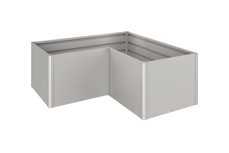 BIOHORT Hochbeet L2x1 m, Silber-Metallic