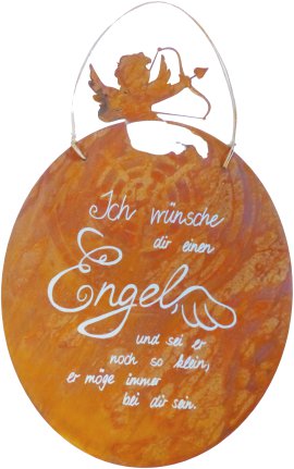 Dekotafel Amore mit Schrift 48 cm