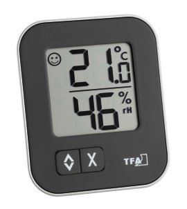 Thermo-Hygrometer Moxx Schwarz