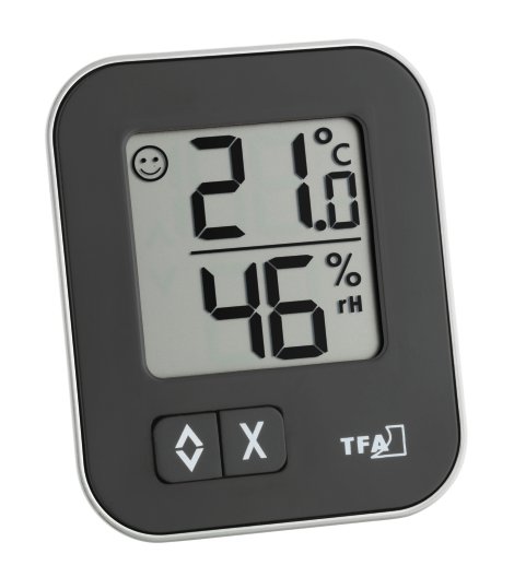 Thermo-Hygrometer Moxx Schwarz