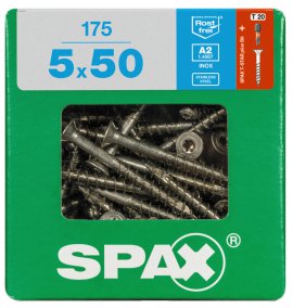 SPAX Schraube A2 Torx 5,0x50 mm XL 175 Stk.