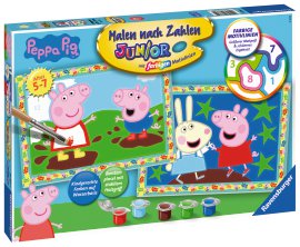 RAVENSBURGER Malen nach Zahlen Peppa Pig