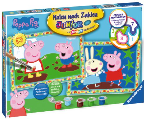 RAVENSBURGER Malen nach Zahlen Peppa Pig