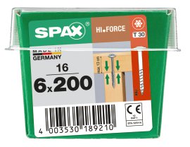 SPAX Schraube HIF Wirox 6x200 mm M 16 Stk.