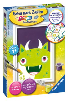 RAVENSBURGER Malen nach Zahlen Freches Monster