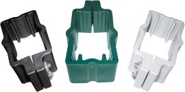 H+S Befestigungsschelle PVC für Formrohrsäule Schwarz 1 Stk.