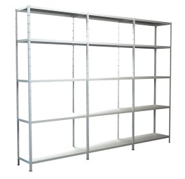 SCHULTE REGALWELT Grund Anbauregal 15 Böden Weiß