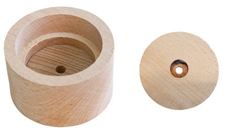 ALPERTEC Bohrlehre für Holzhandlauf Buche roh Ø 16 mm