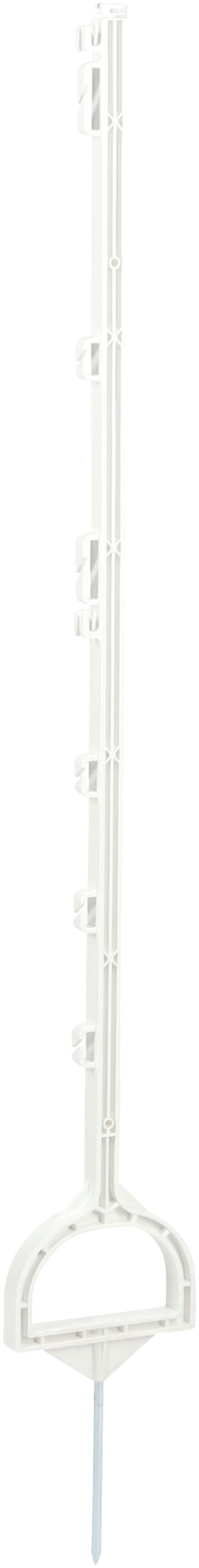 Steigbügelpfahl weiß 114,5 cm, 5 Stk.