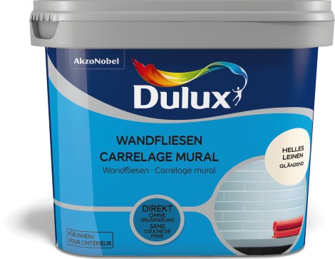 DULUX Farbe für Wandfliesen glänzend Helles Leinen 0,75 l