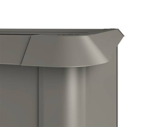 BIOHORT Schneckenschutz für Hochbeet 2x2 m, Quarzgrau-Metallic