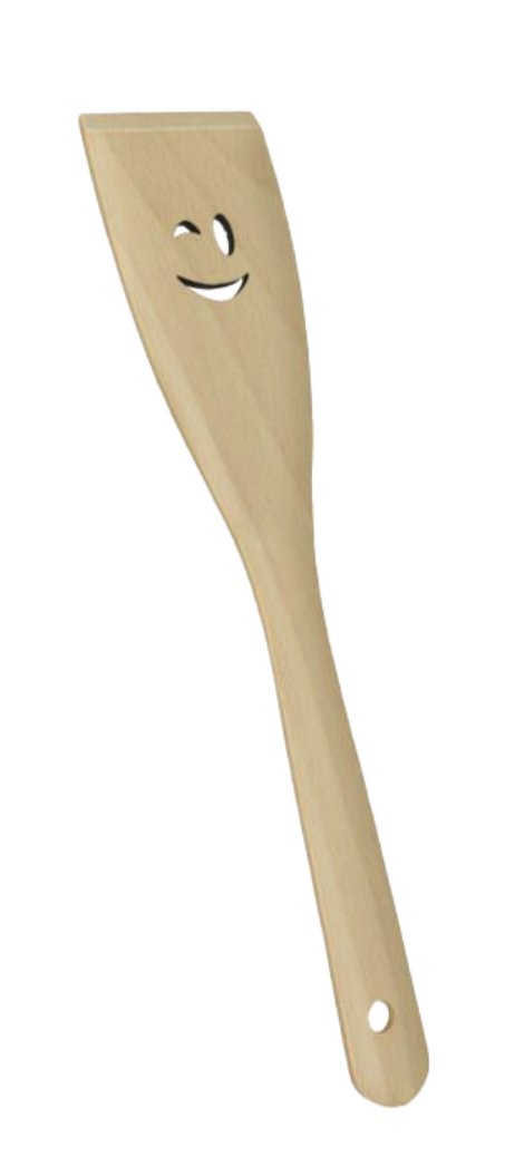 Pfannenwender Smiley Holz 30 cm