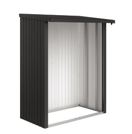 BIOHORT Rückwand für WoodStock® 150, 145,5x1,1x196,5 cm, Dunkelgrau-Metallic