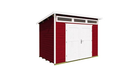 WEKA Gartenhaus 264 Rot Größe 3
