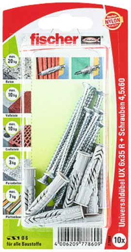 FISCHER Universaldübel UX RSK 6 mm
