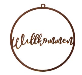 Garten-Dekohänger Willkommen