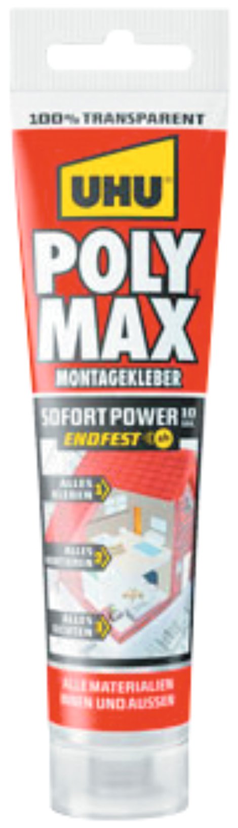 UHU Polymax 10 Sekunden Sofort Power Transparent 115 g