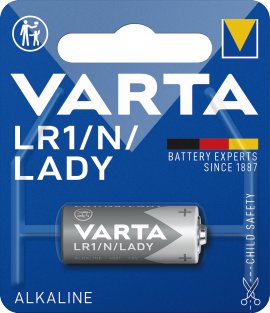 VARTA Alkaline Spezialbatterie 1,5V LR1/N/LADY 1er Pack
