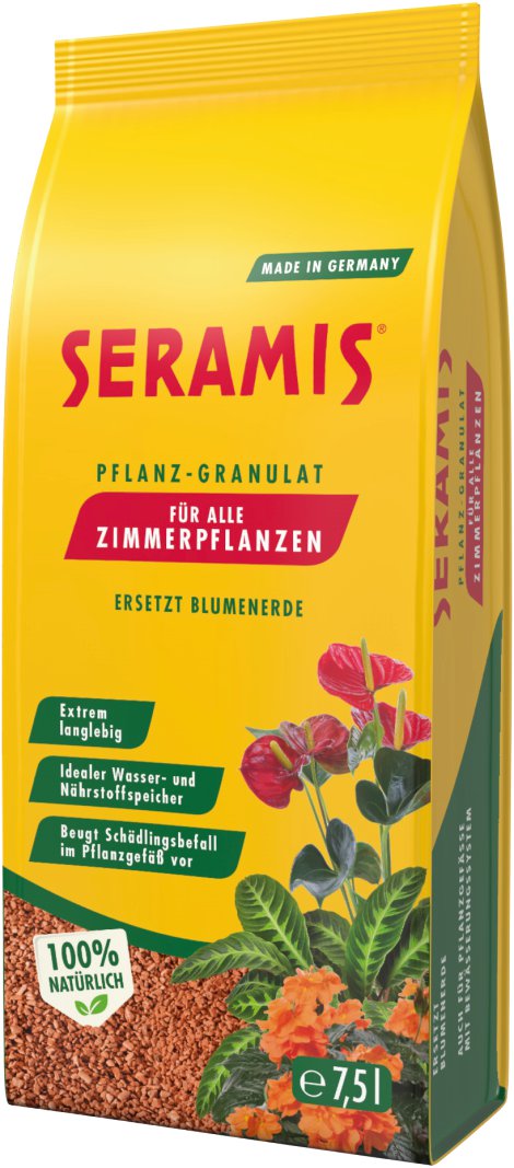 SERAMIS Pflanz-Granulat für Zimmerpflanzen 7,5 l
