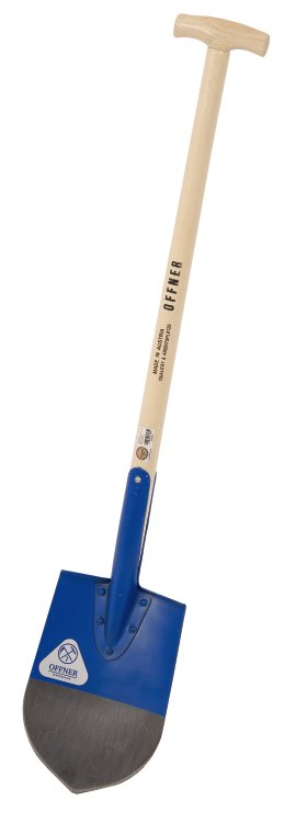 OFFNER Spezialspaten mit Doppelfeder Spitz und Stiel