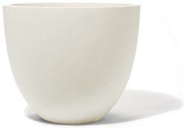 Pflanzgefäß Ora White GFK