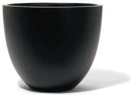 Pflanzgefäß Ora Black GFK