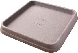 GELI Untersetzer Bianca quadratisch Taupe